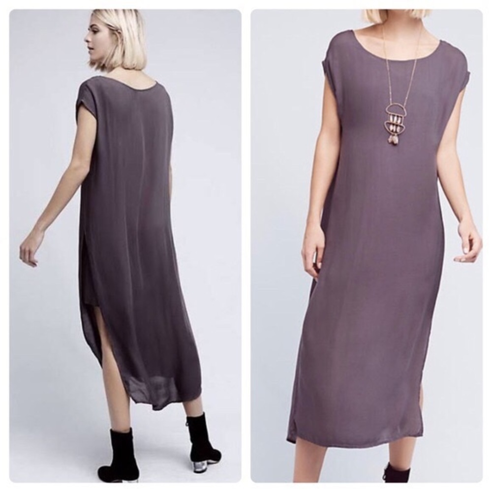 Anthropologie Cloth & Stone Midi Slit Dress